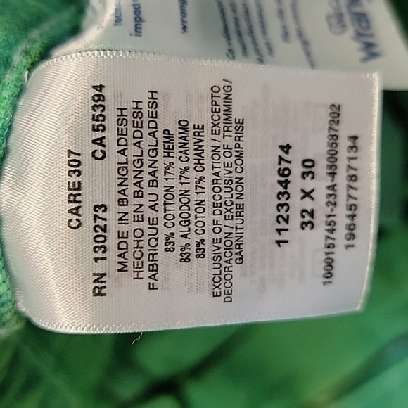 Wrangler Size 32 Green Casey Jones Wide Leg Carpenter Baggy Loose Fit Jeans - Picture 11 of 14